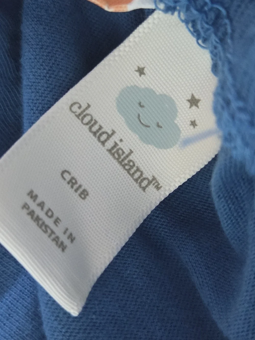 Cloud Island Fitted Cotton Jersey Crib Sheet - Solid Blue, NEW
